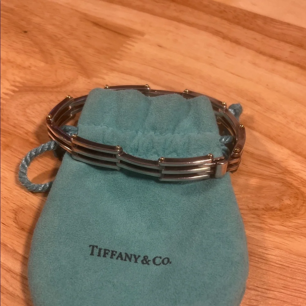 Tiffany & Co. Dual-Tone Silver and Gold Bracelet - Picture 2 of 5